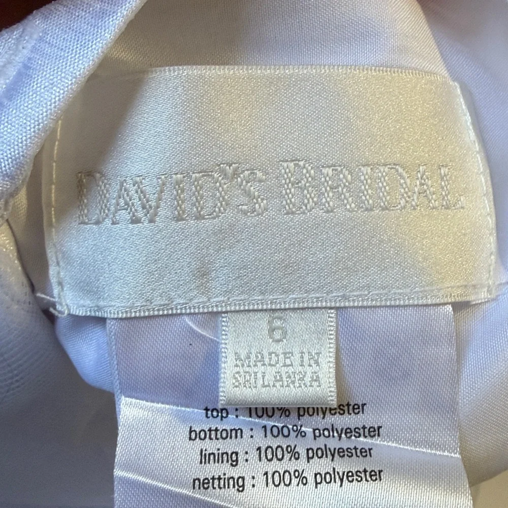 David's Bridal flower girl dress with tulle size 6 - Picture 7 of 8